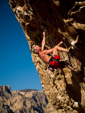 Steve Mayer Climbing Red Rocks